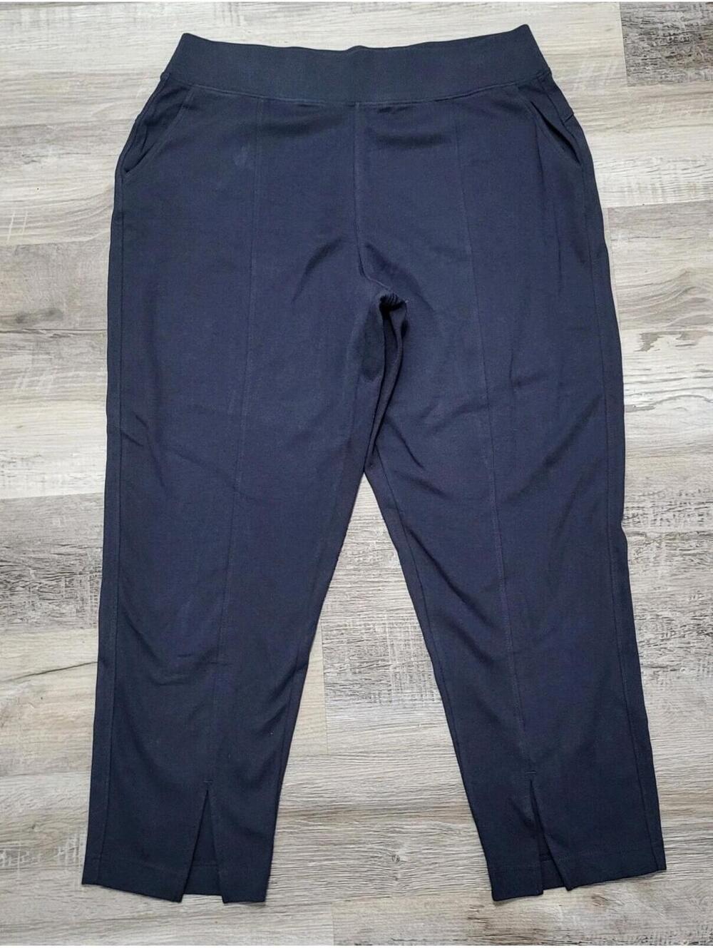 Pact Organic Pants Extra Large Blue Navy Pull On Stretch